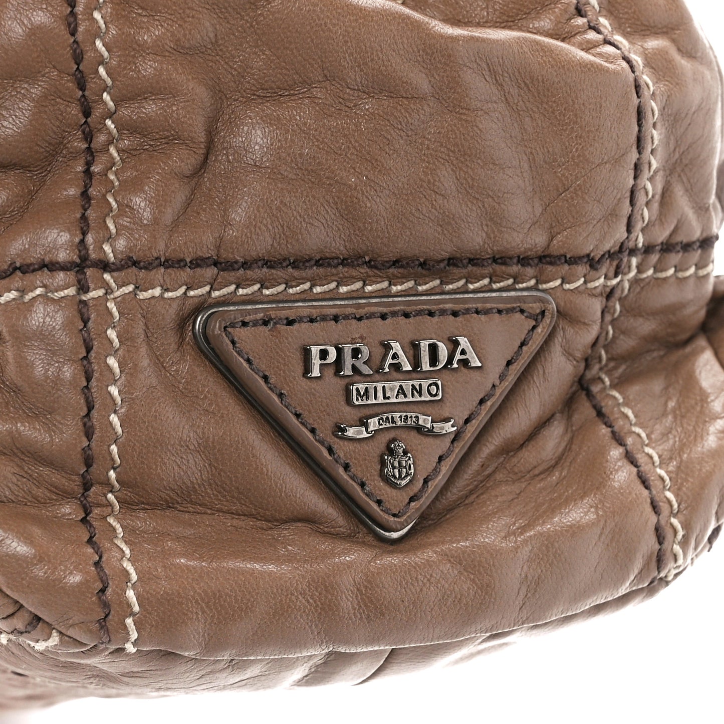 Nappa Antique Stitched Flap Cammeo