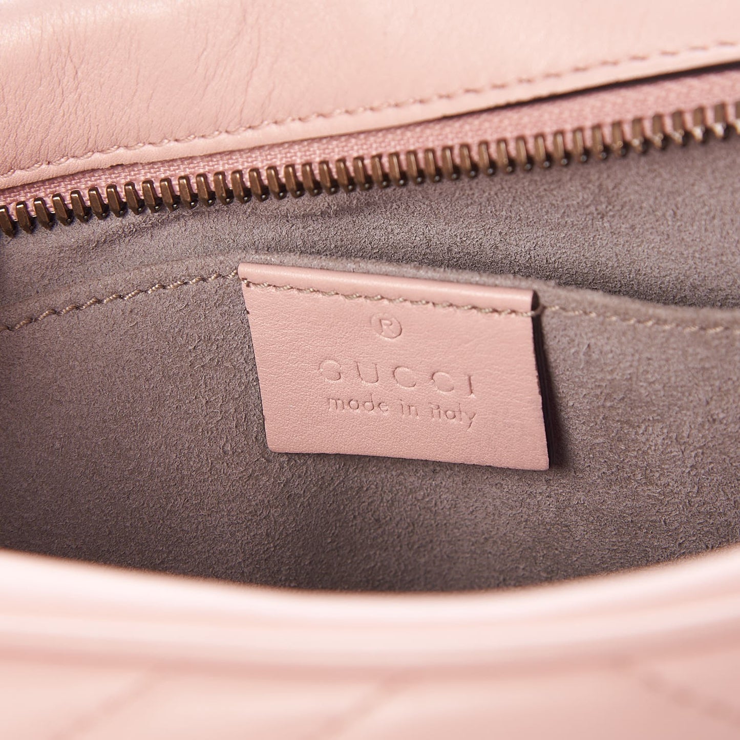 Calfskin Matelasse Small GG Marmont Chain Shoulder Bag Perfect Pink