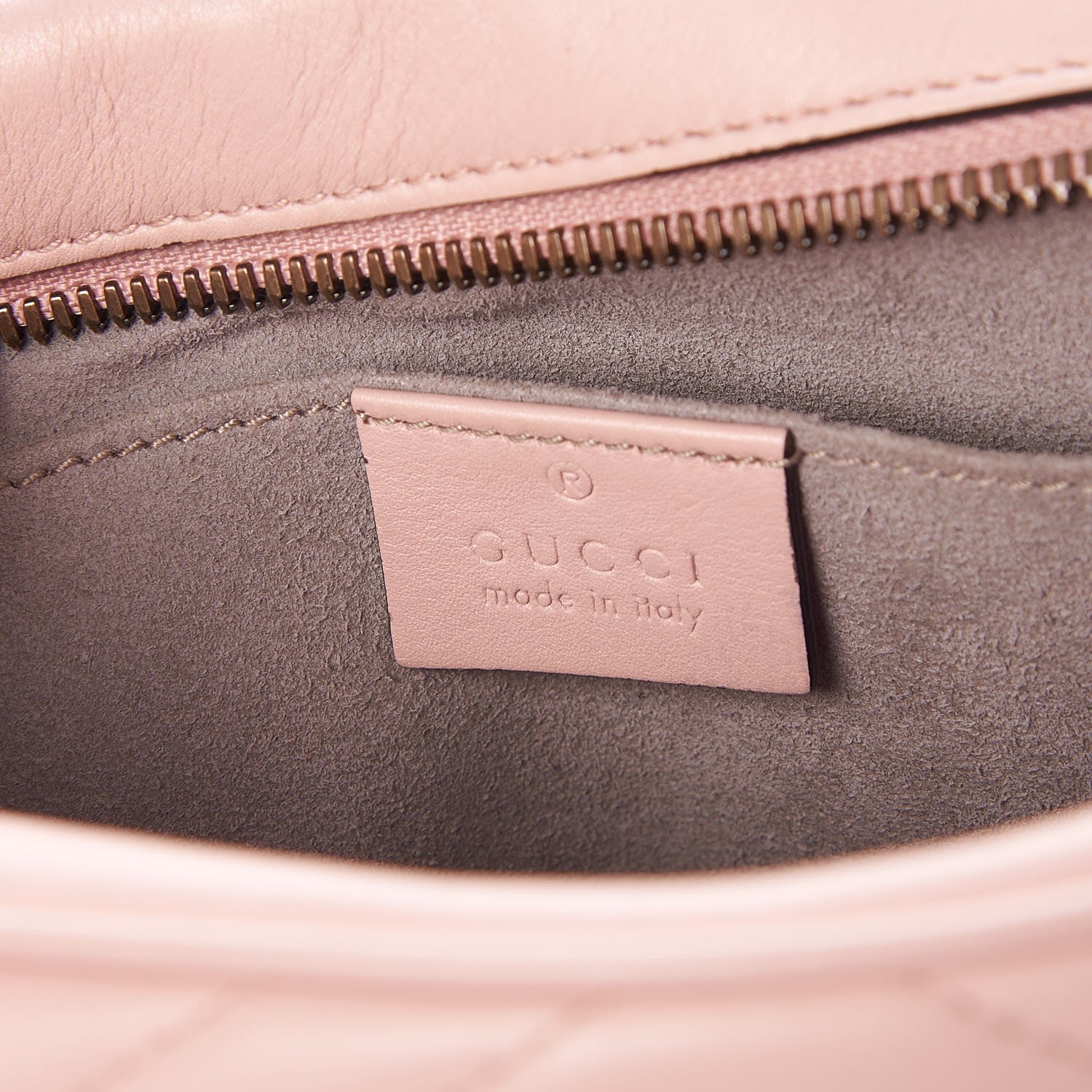 Gucci Calfskin Matelasse Small GG Marmont Chain Shoulder Bag Perfect Pink 6 of 8