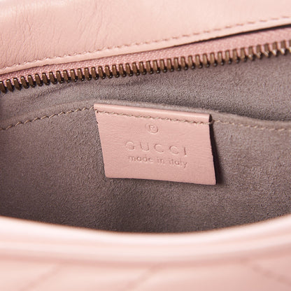 Gucci Calfskin Matelasse Small GG Marmont Chain Shoulder Bag Perfect Pink 6 of 8