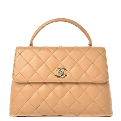 Chanel Lambskin Quilted Medium Kelly Flap Bag Beige 1 of 6