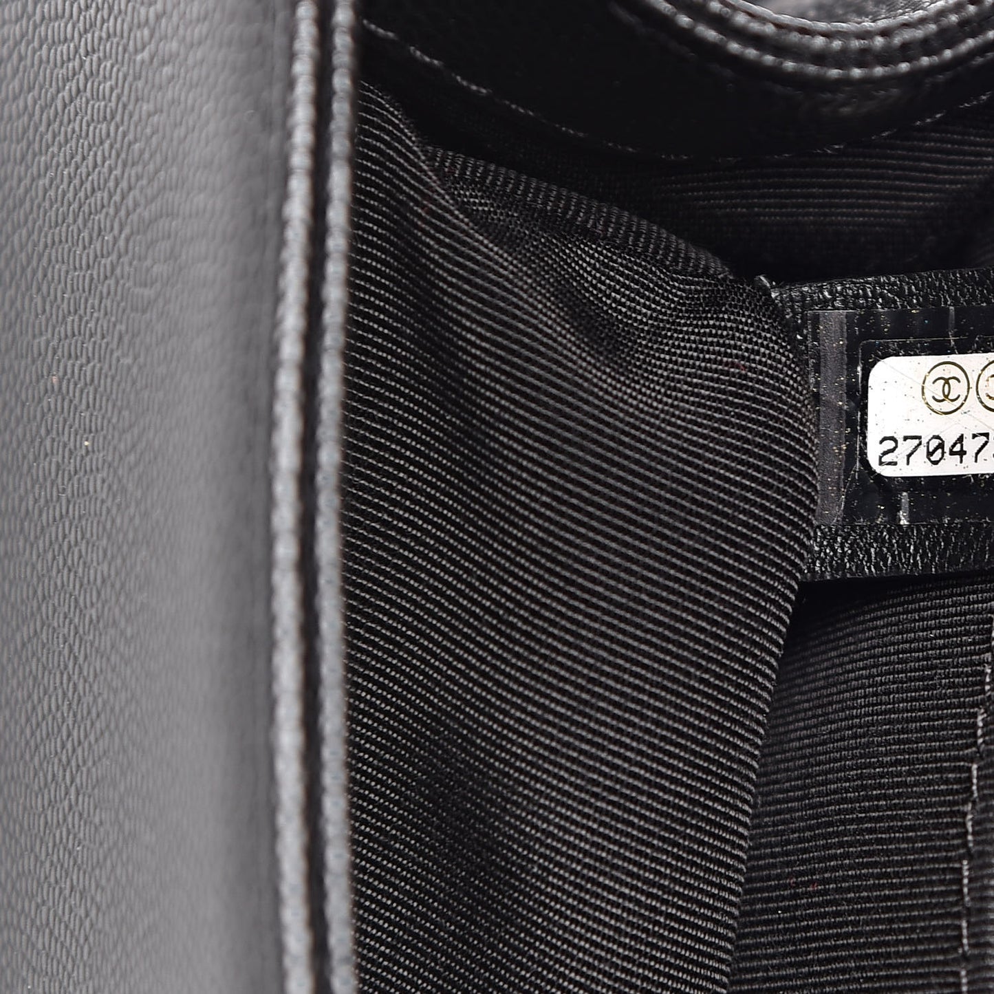 Caviar Quilted Small Boy Flap Black