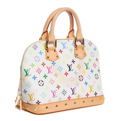 Louis Vuitton Monogram Multicolor Alma White 3 of 8