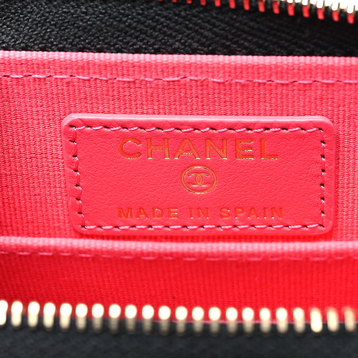 Chanel Caviar Quilted Perforated CC Zip Coin Purse Black 6 of 9