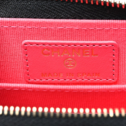 Chanel Caviar Quilted Perforated CC Zip Coin Purse Black 6 of 9