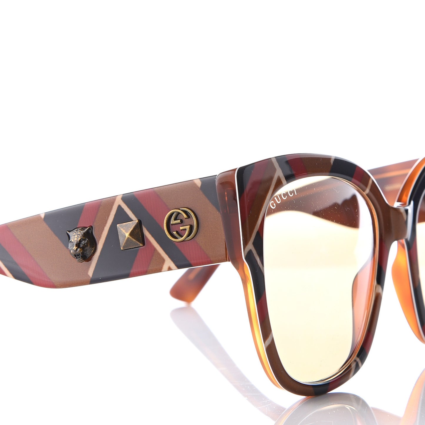 Acetate Square Frame Sunglasses GG0059S Multicolor