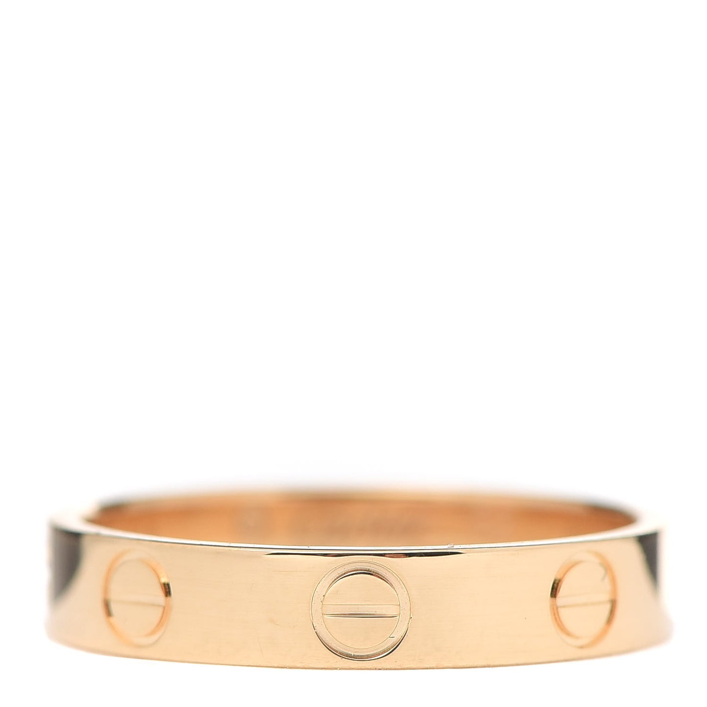 18K Yellow Gold 3.5mm LOVE Wedding Band Ring 52 6