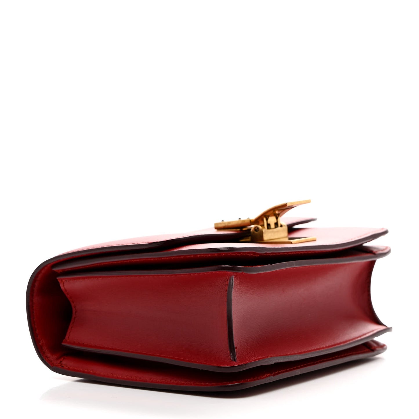 Smooth Calfskin Small Classic Box Flap Bag Red