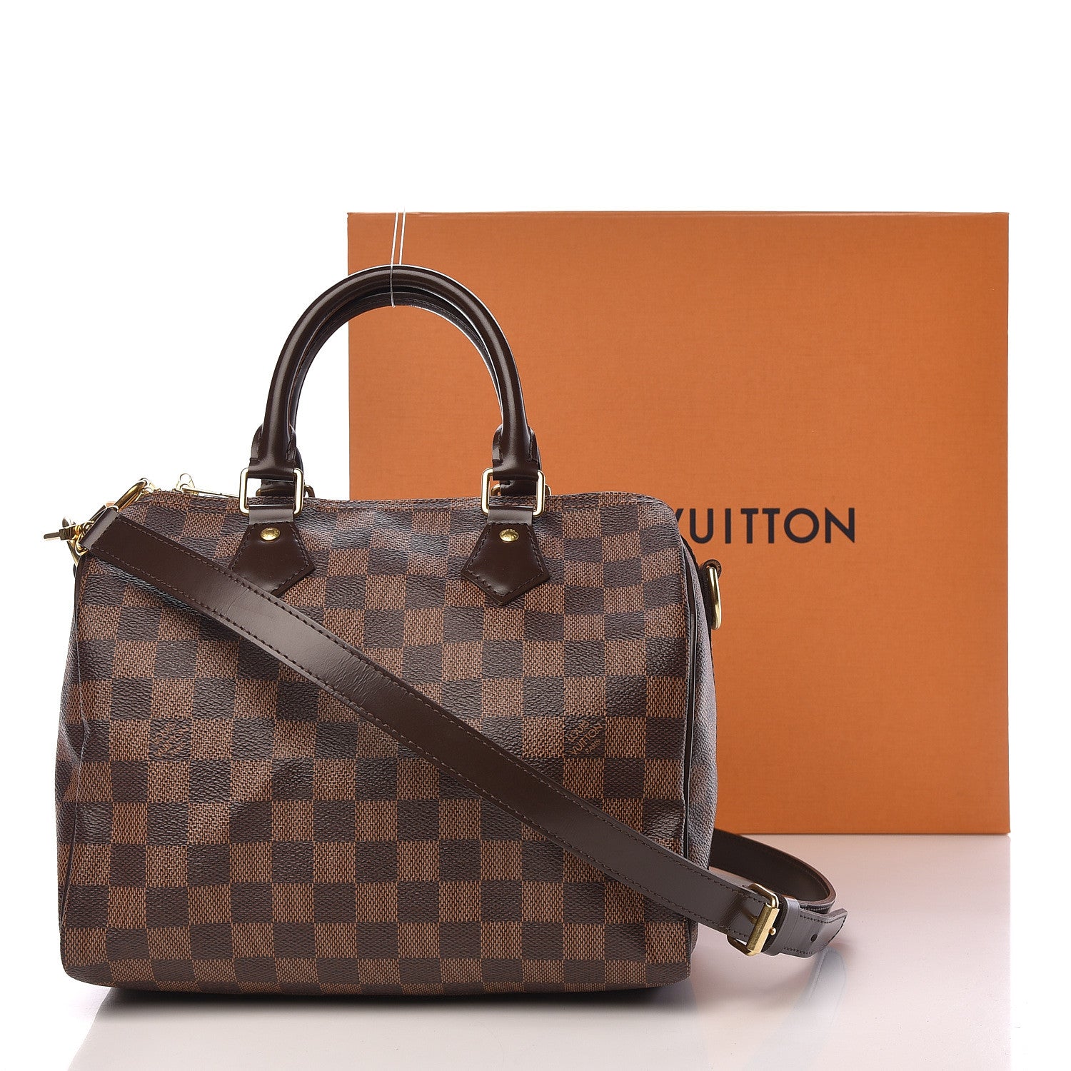 Louis Vuitton Damier Ebene Speedy Bandouliere 25 12 of 12