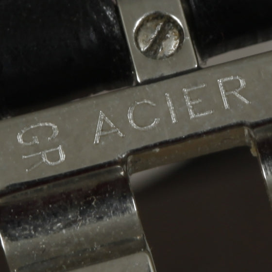 Stainless Steel Alligator 23mm Mademoiselle Quartz Watch Black