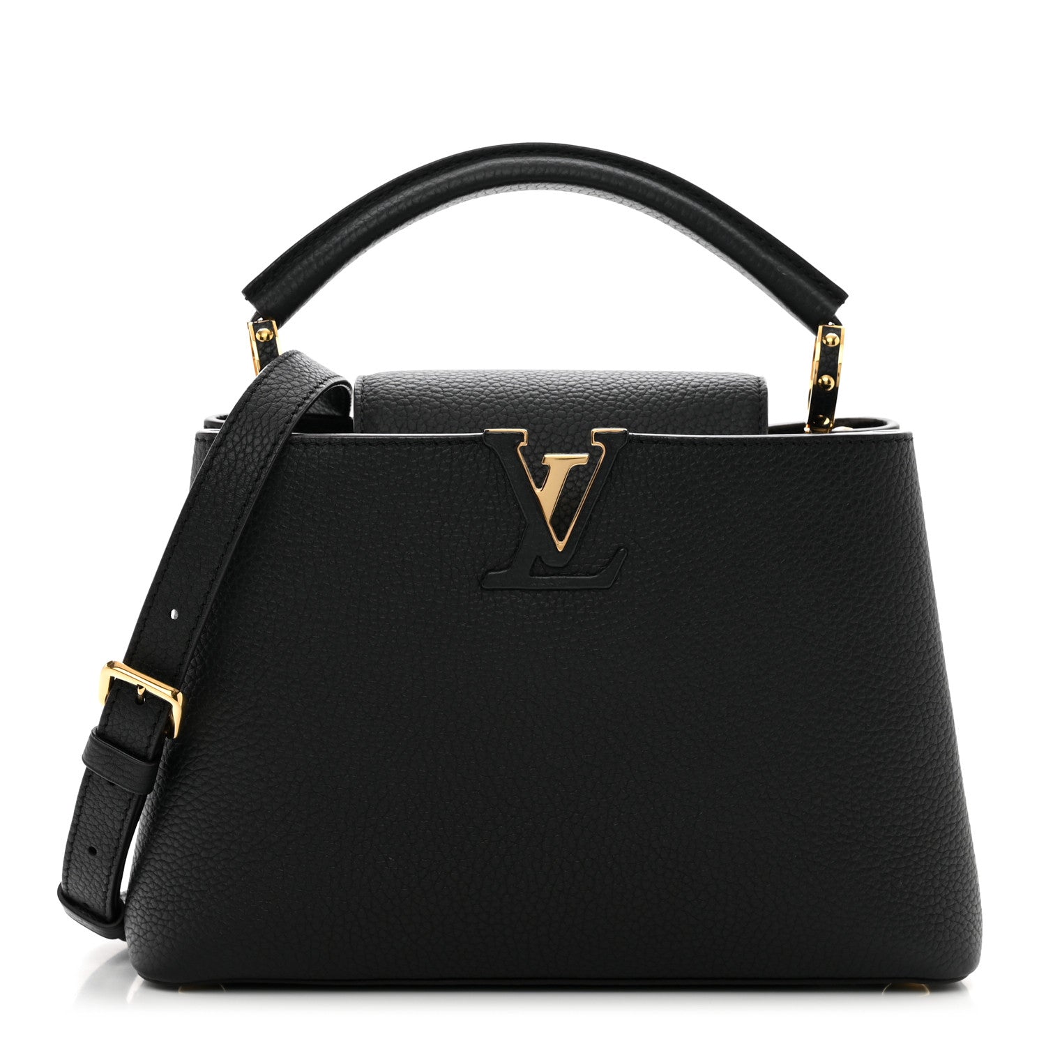 Louis Vuitton Taurillon Capucines BB Black 1 of 10