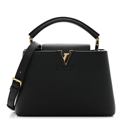Louis Vuitton Taurillon Capucines BB Black 1 of 10