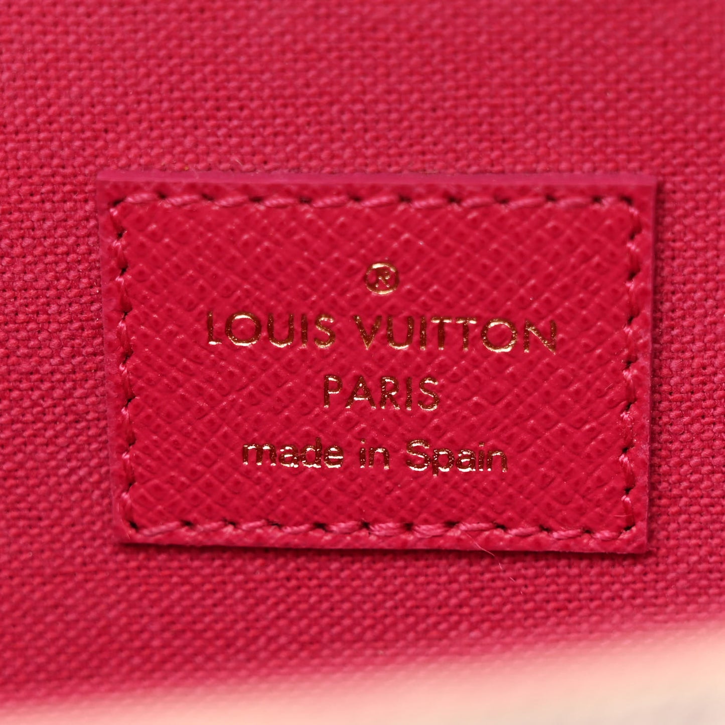 Damier Azur Studded Pochette Felicie Chain Wallet Fuchsia