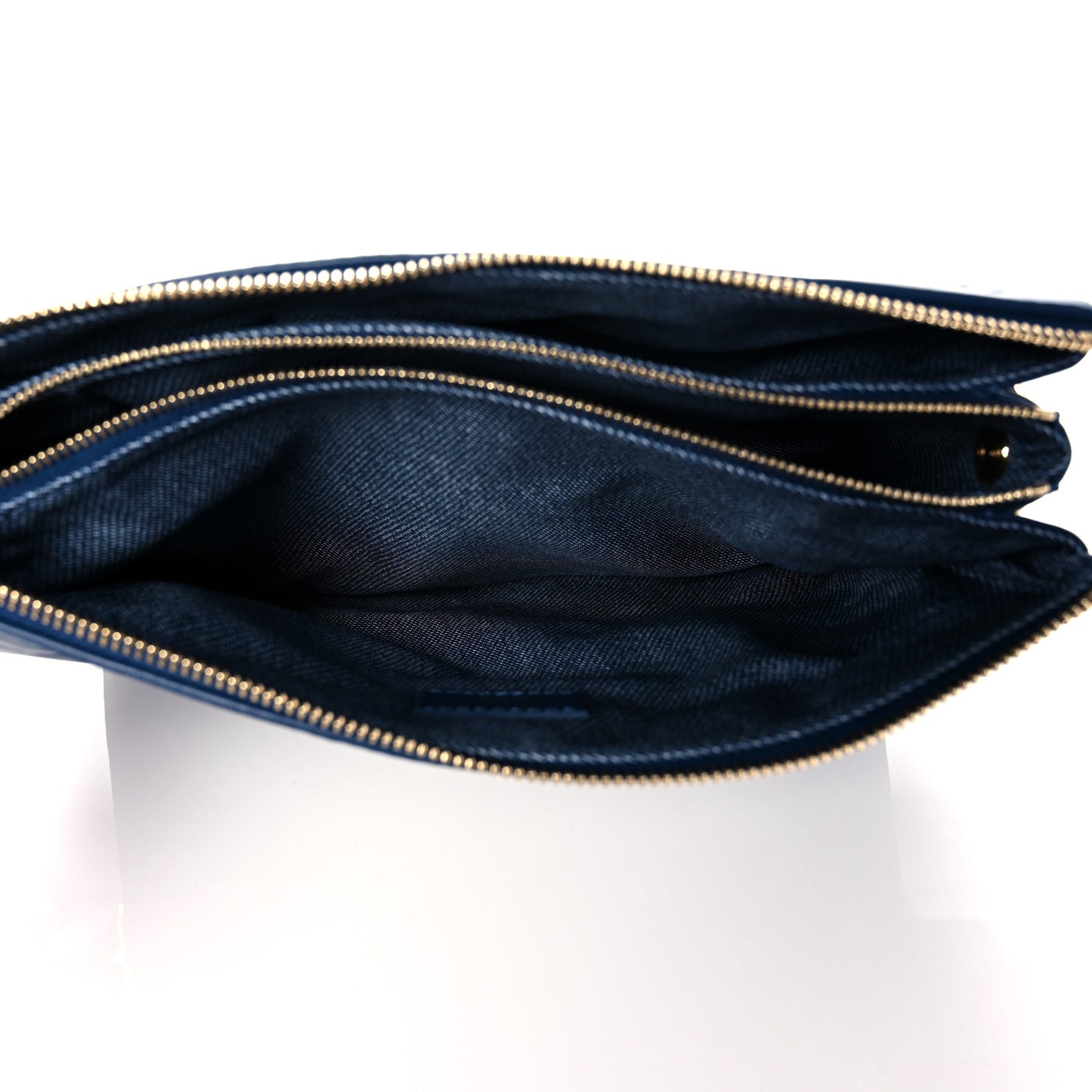 Lambskin Embossed Monogram Coussin PM Denim Blue