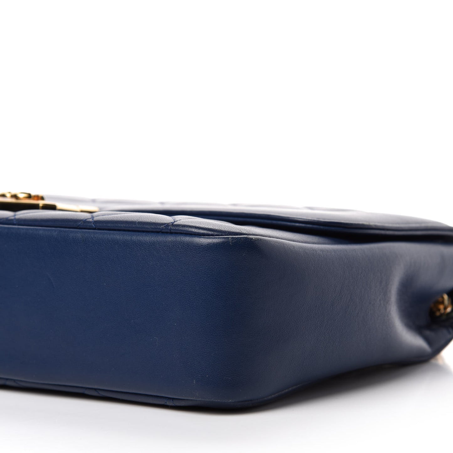 Lambskin Quilted Large Chic With Me Flap Navy
