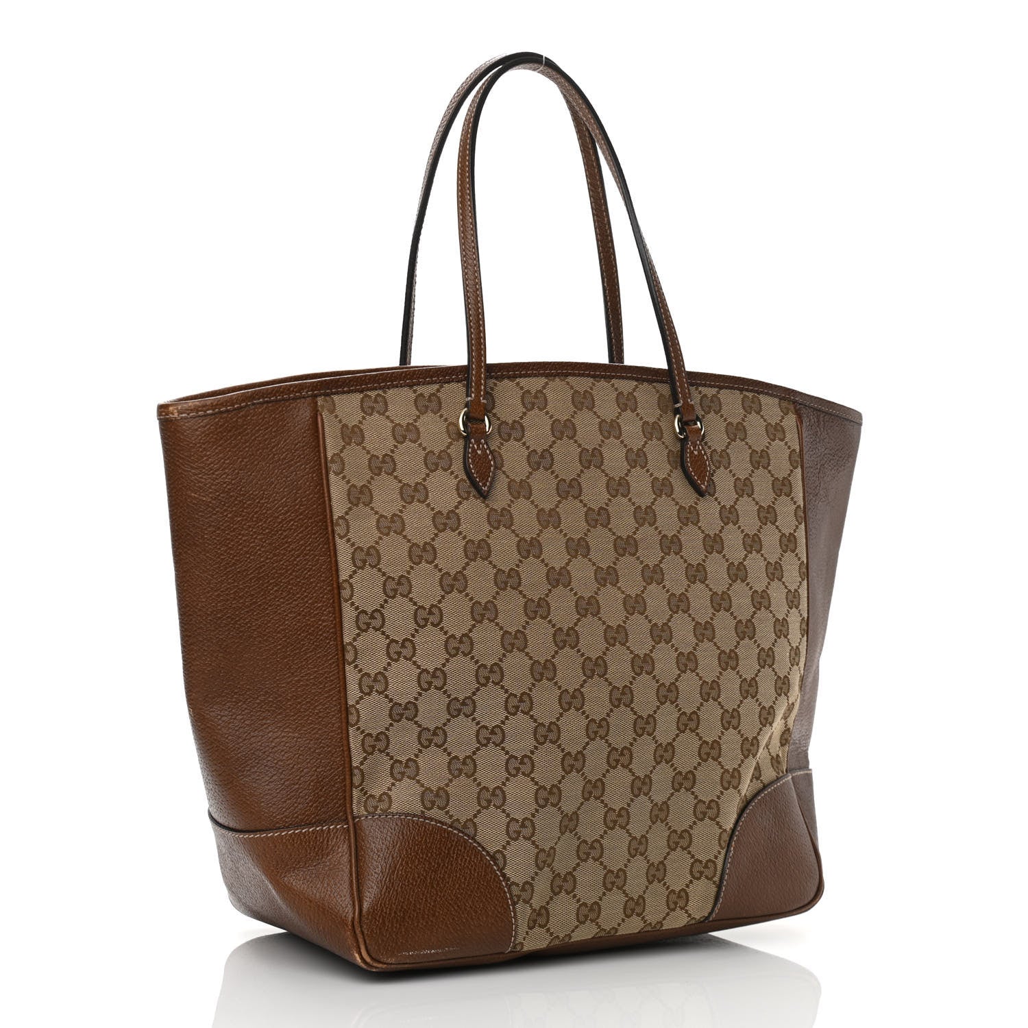 Gucci Monogram Medium Bree Zippered Tote Beige Tabacco 3 of 13