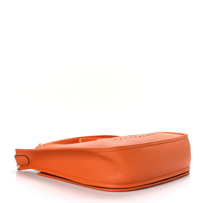 Hermes Taurillon Clemence Evelyne III GM Orange 4 of 10