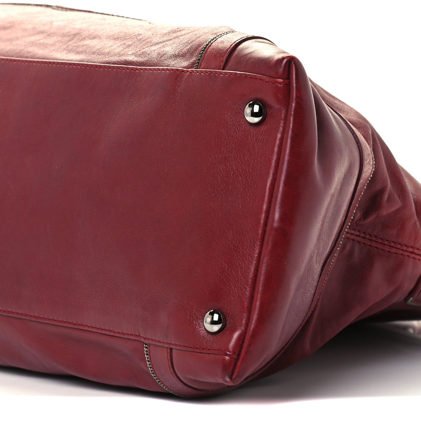 Lambskin East West Soho Shopper Red