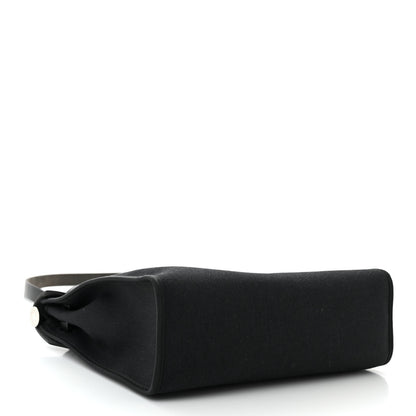 Hermes Military Toile Vache Hunter Herbag Zip PM 31 Black 5 of 13