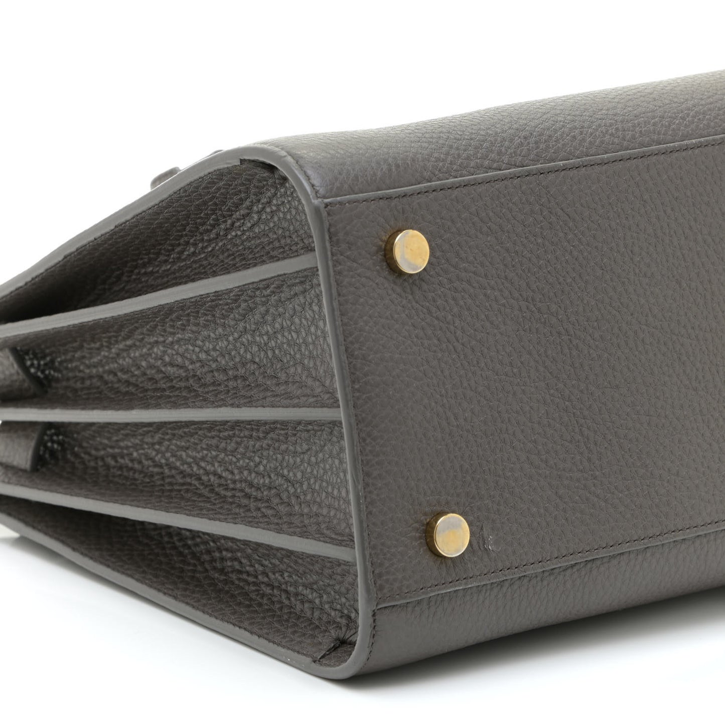 Grained Calfskin Small Sac De Jour Fog