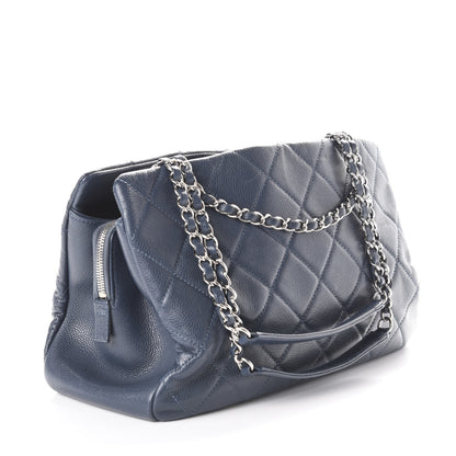 Chanel Caviar Quilted Timeless CC Tote Blue 3 of 11