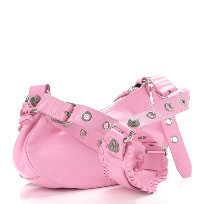 Balenciaga Agneau Arena Le Cagole Shoulder Bag XS Candy Pink 3 of 9