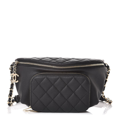 Chanel Caviar Quilted Business Affinity Waist Belt Bag Black 1 of 8