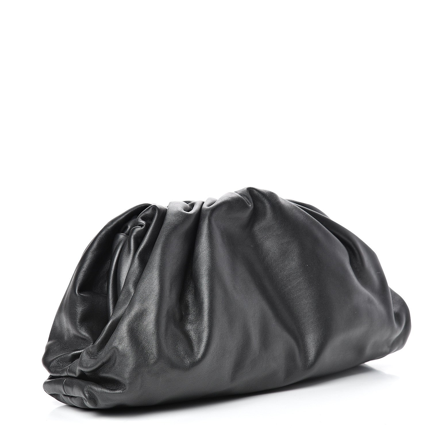 Bottega Veneta Smooth Butter Calf The Pouch Oversized Clutch Black 2 of 10