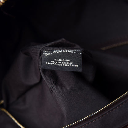 Fendi X FILA Glazed Fabric Vitello Century FF 1974 Mania Pouch Pocket Backpack Mogano Panna Blueberry 8 of 11