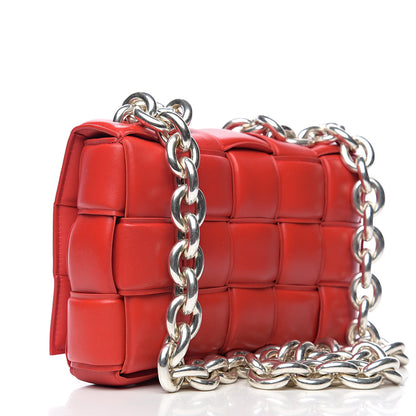 Bottega Veneta Lambskin Maxi Intreccio Padded Chain Cassette Crossbody Bag Nail Polish 2 of 8