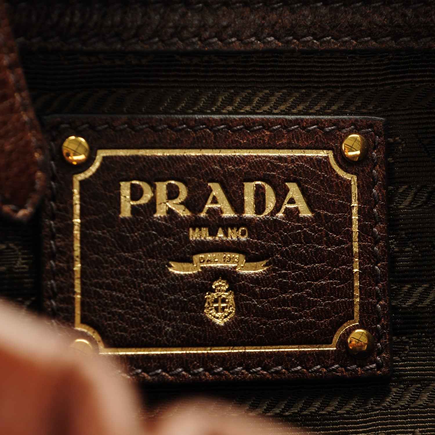 Prada Cervo Antik Shoulder Bag Nocciolo Sfumato 6 of 7
