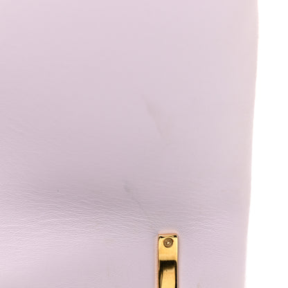 Burberry Lambskin Quilted Small Lola Bag Pale Thistle Soft Fawn 12 of 19