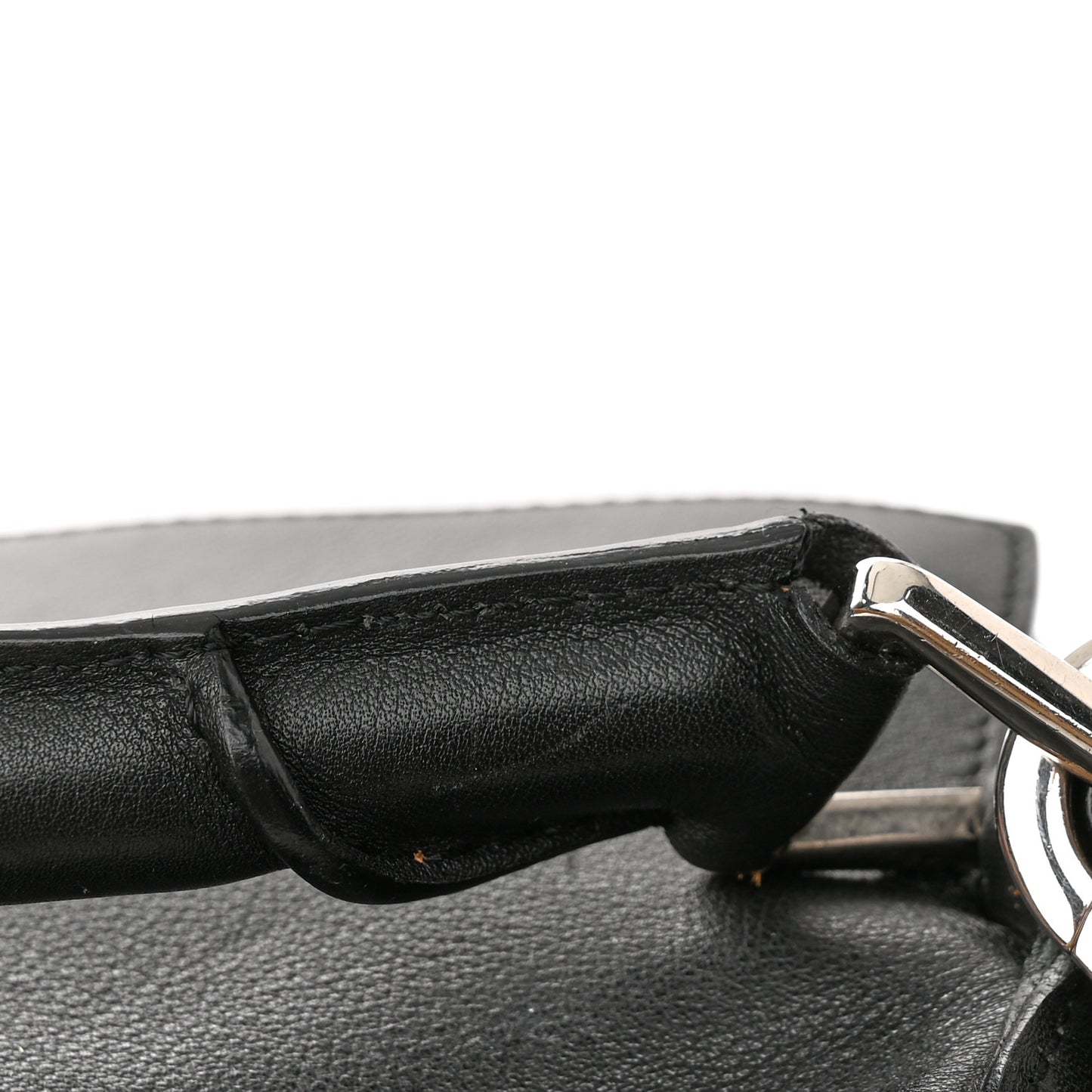 Calfskin Large Puzzle Bag Black