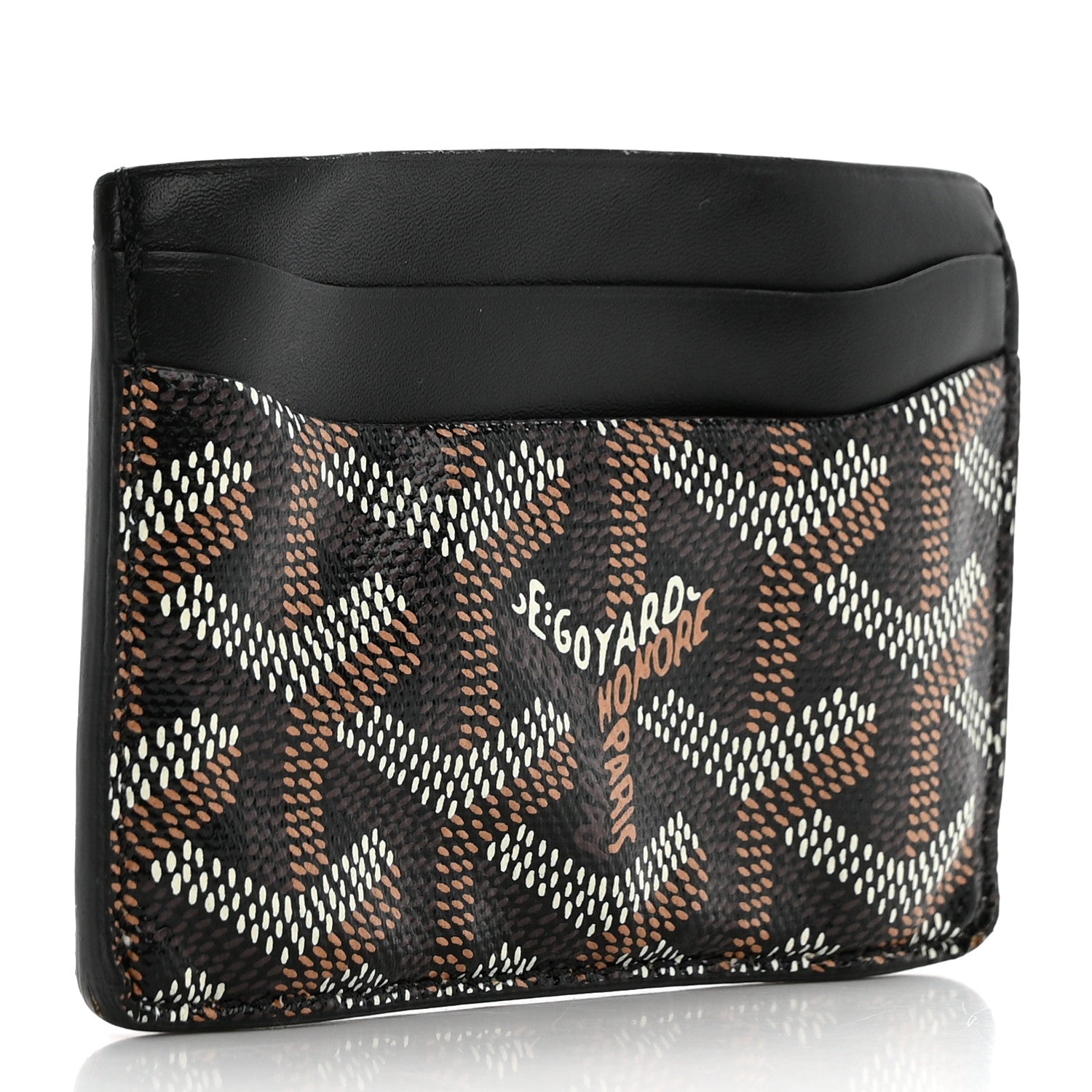 Goyard Goyardine Saint Sulpice Card Holder Black 3 of 9