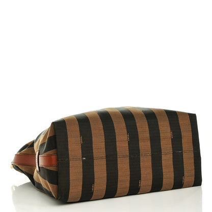 Fendi Pequin Cuoio Vegetale Large Hobo Tobacco Black Cuoio 4 of 7