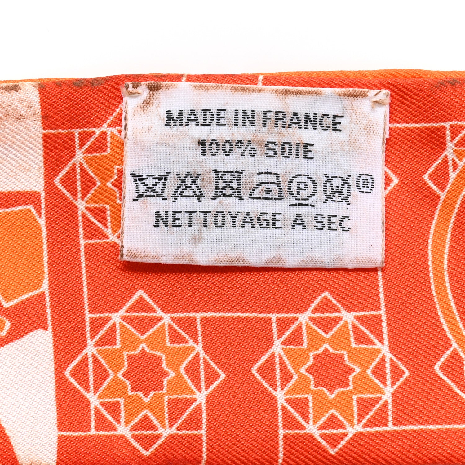 Hermes Silk La Danse Des Amazones Twilly Orange Corail White 3 of 4