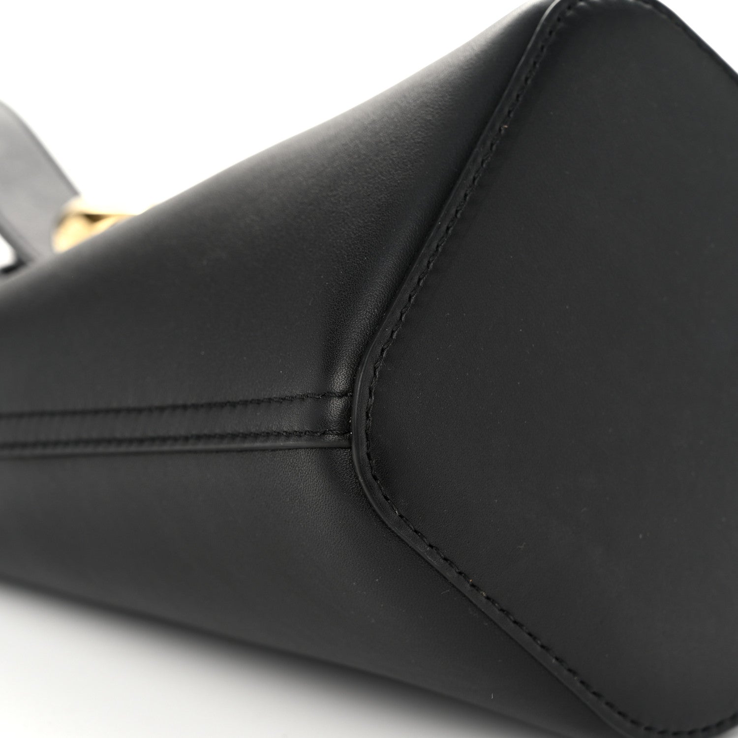 Loewe Soft Grained Calfskin Mini Pebble Bucket Bag Black 8 of 9
