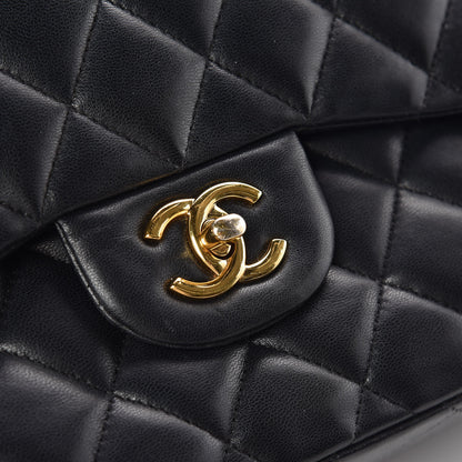 Chanel Lambskin Quilted Jumbo Double Flap Black 18 of 18