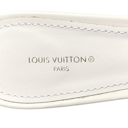 Louis Vuitton Lambskin Embossed Monogram Watercolor Neo Revival 95mm Mules 41 White Multicolor 8 of 8