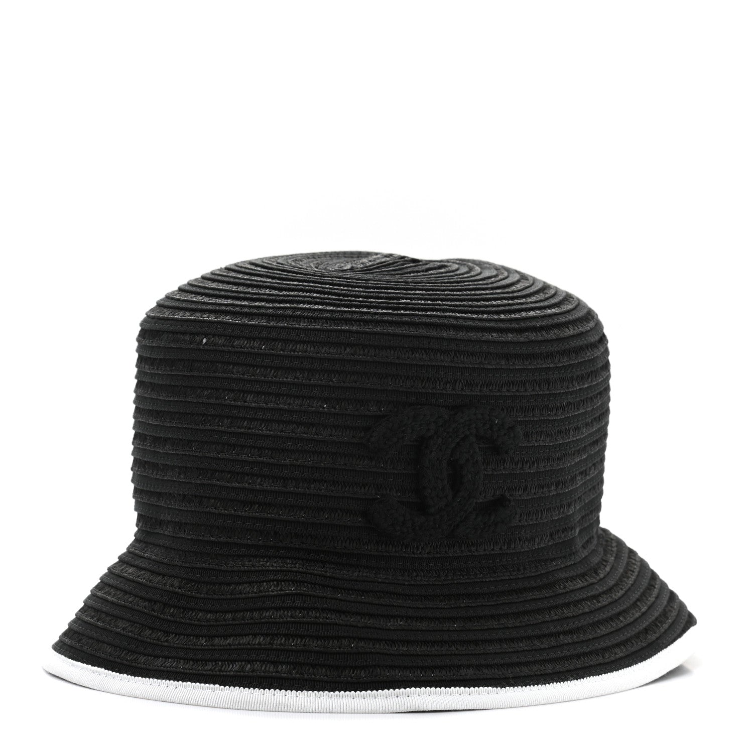 Chanel Cotton Viscose CC Bucket Hat S Black 1 of 10