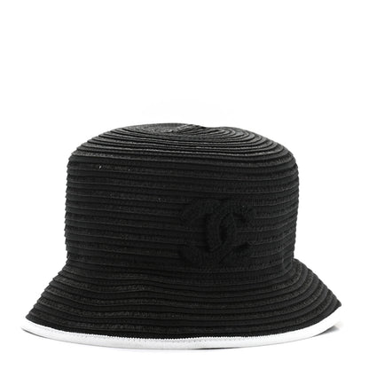 Chanel Cotton Viscose CC Bucket Hat S Black 1 of 10