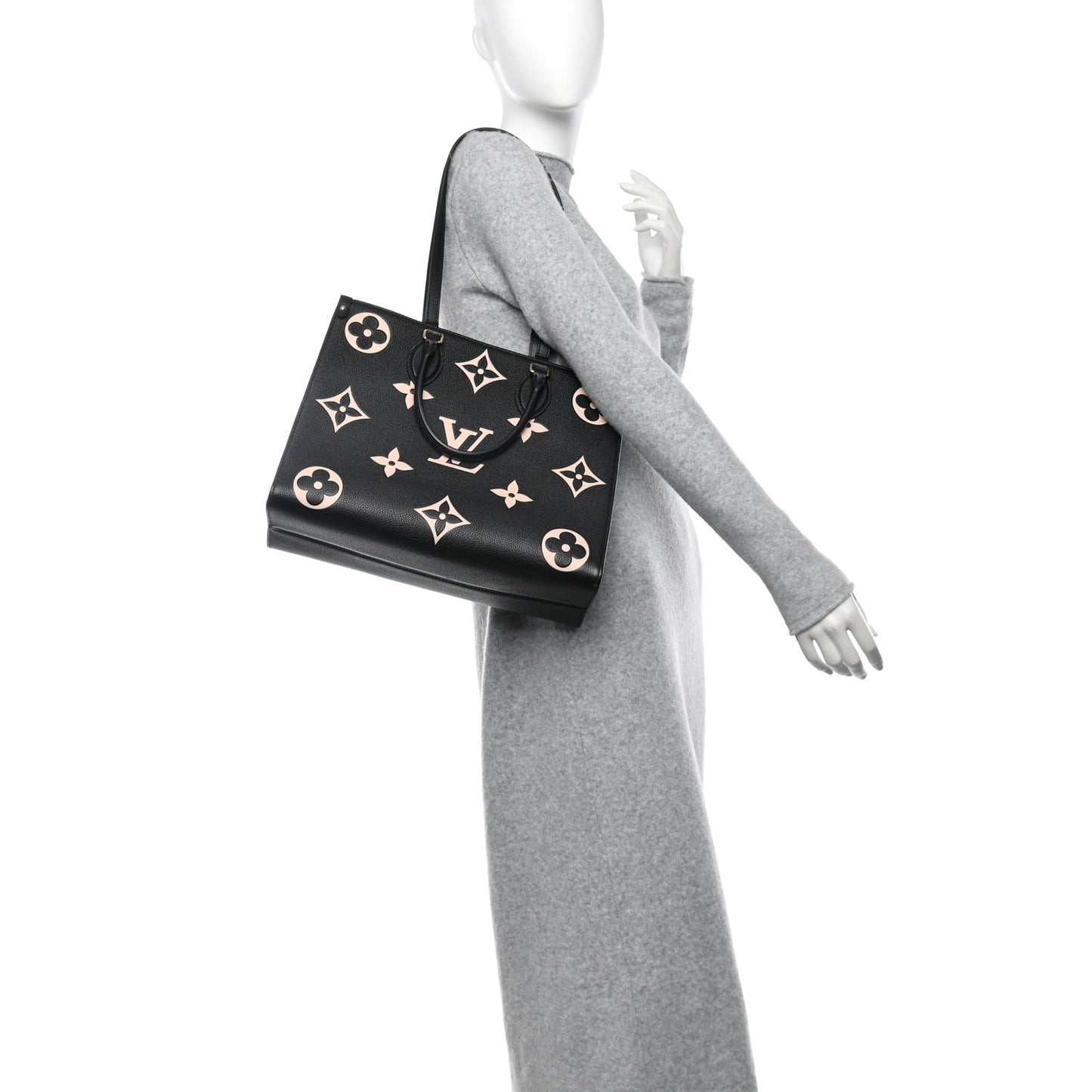 Empreinte Monogram Giant Onthego MM Black Beige
