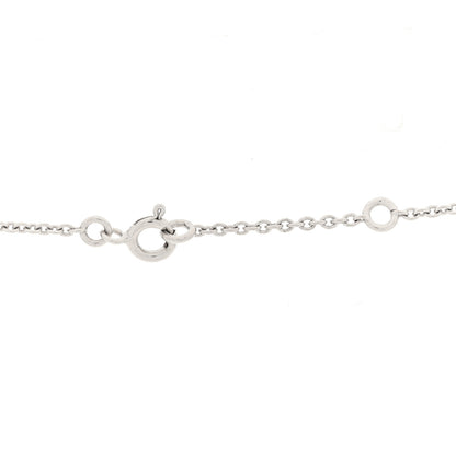 Hermes 18K White Gold Diamond Constance Amulette Pendant Necklace 4 of 5