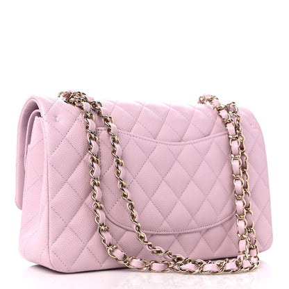 Chanel Caviar Quilted Medium Double Flap Light Pink 3 of 9