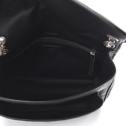 Saint Laurent Lambskin Matelasse Monogram Microstud Medium Niki Chain Satchel Black 5 of 9