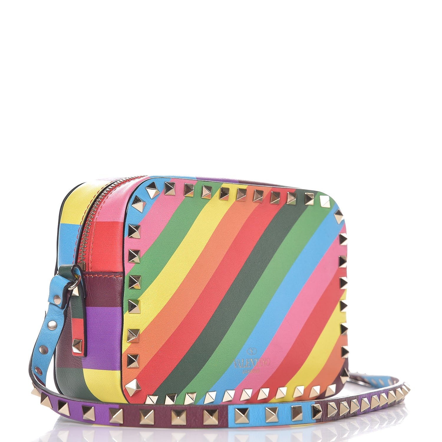 Valentino Garavani Vitello 1973 Rockstud Camera Crossbody Bag Multicolor 3 of 6
