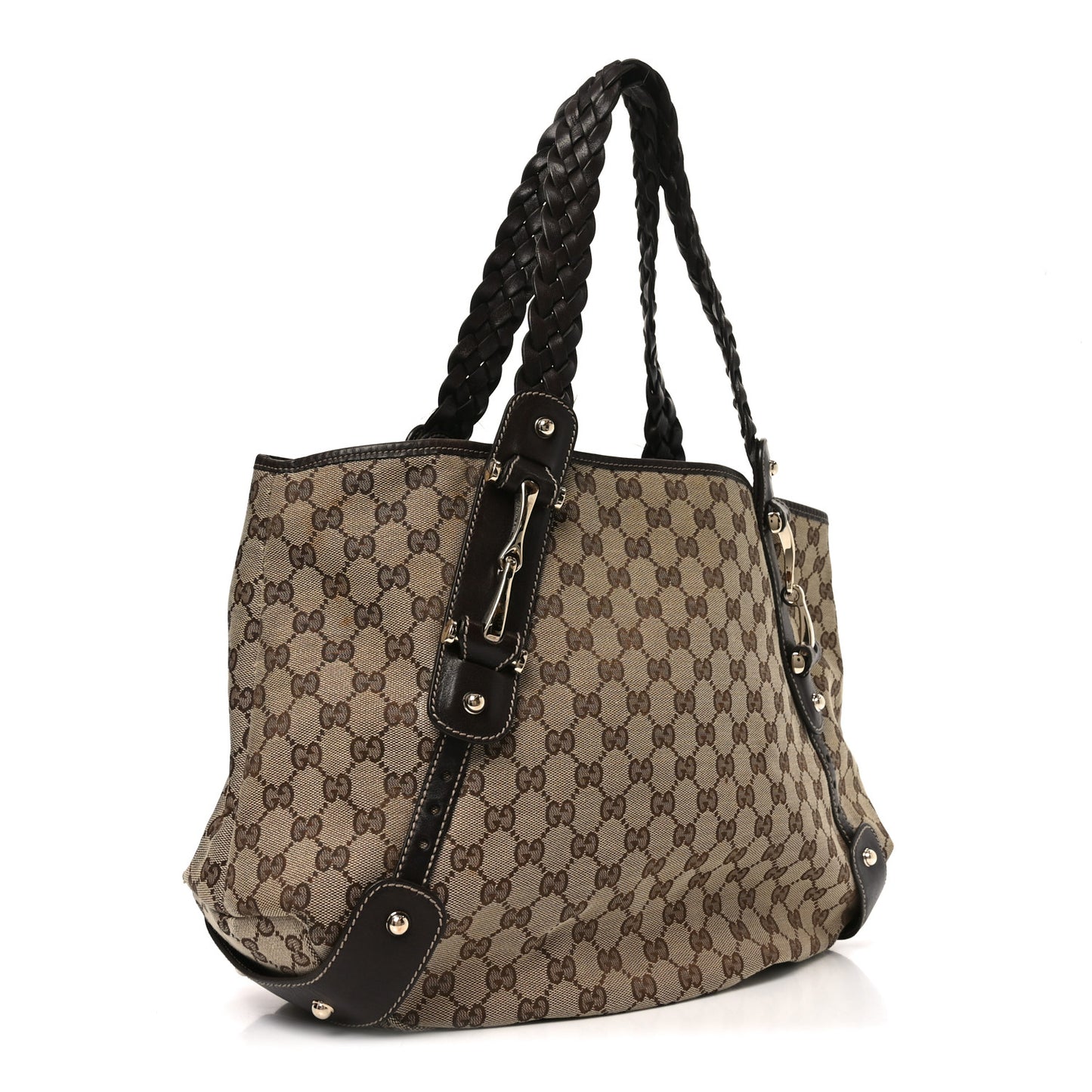 Monogram Medium Pelham Shoulder Bag Dark Brown
