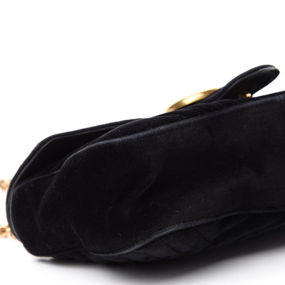 Gucci Velvet Matelasse Small GG Marmont Shoulder Bag Black 7 of 14