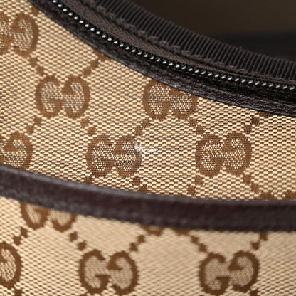 Gucci Monogram Natural Pigskin Large Diaper Bag Beige Ebony Cocoa Dark Chocolate 12 of 12
