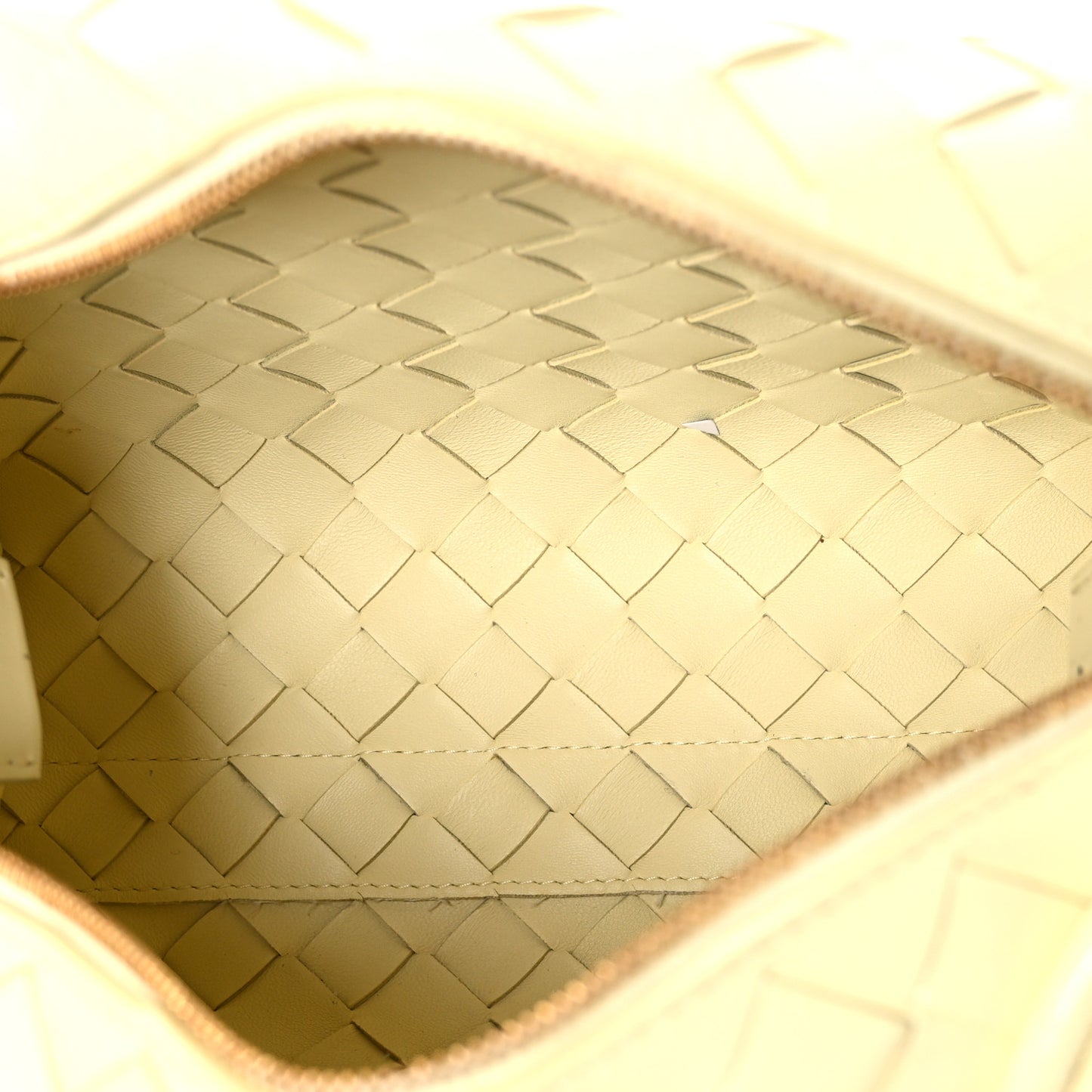 Nappa Intrecciato Small Loop Camera Bag Ice Cream